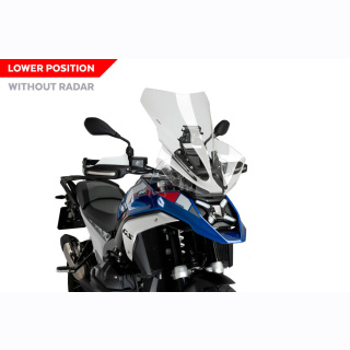 Touring screen suitable for BMW R1300 GS without ACC 2024, slightly tinted