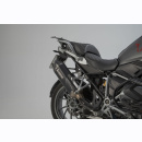 TRAX ADV Alukoffer-System silber + Akrapovic. BMW R 1250 GS 1G13 (K50) (18-22).