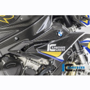 Water cooler cladding for licence plate carrier S 1000 R (2017-) - right - carbon