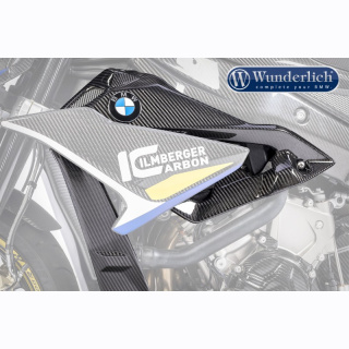 Water cooler cladding for licence plate carrier S 1000 R (2017-) - left - carbon