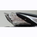 LED R&uuml;cklicht BMW S 1000 RR klar Reflektor chrom